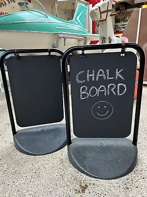 A Boards 2 Eco Swinger Pavement Sign Blank Chalk Boards Sandwich Boards • £140
