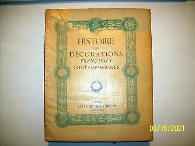 $39.99 • Buy 1933 HISTOIRE Des DECORATIONS FRANCAISE,FRENCH MILITARY MEDALS WW1,#1102 / 2350