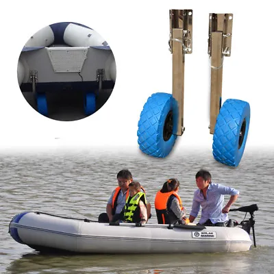 £65.55 • Buy Boat Launching Wheels Launch Wheelers For Inflatable Boat Yacht Dinghy Kayak