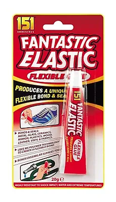 Flexible Glue For Bond Metal Glass Mirror Plastic Wood Leather Vinyl Fabric 151 • £2.60