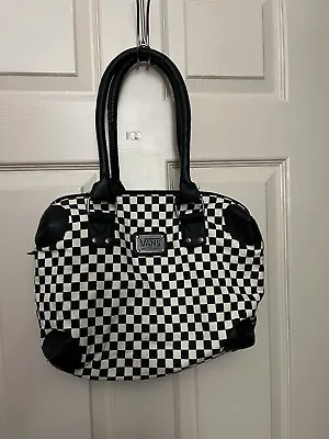 Vans Womens Purse  Black And White Checkers Y2K Preownwed • $16.99