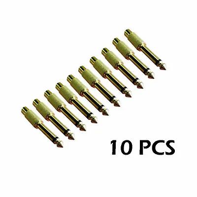 10x 6.35mm TS 1/4  Male Mono Plug To RCA Female Jack Audio Adapter Connector • $7.45