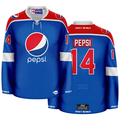Pepsi Globe Blue Hockey Jersey • $144.95