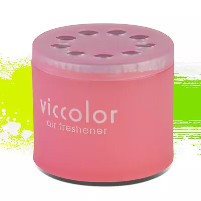 Peach & Kiss Viccolor Japan Air Freshener Pink Jar Fragrance Gel 85g Diffuser • $9.99