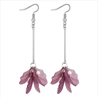 MARNI H&M Purple Flower Earrings • $17.99