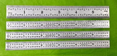 VINTAGE CRAFTSMAN 6  MACHINIST RULERS-LOT OF 4 9-40136 40996 2x 9-40996 • $9.99