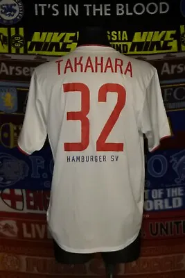 4/5 Hamburg Hamburger SV Adults L 2002 #32 Takahara Signed Football Shirt Jersey • £83.99