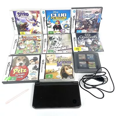 Nintendo DS XL Grey Plus Games USB Charger Tested Working Ready To Play Bundle • $249.95