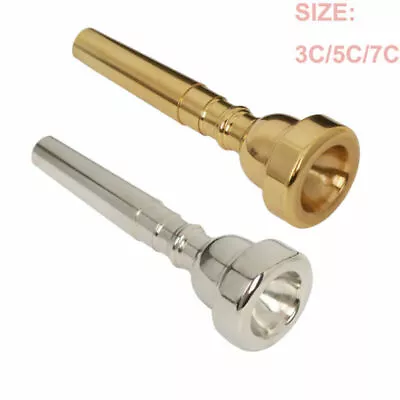 Professional Trumpet Mouthpiece Size 3C 5C 7C For Bach Silver/Gold Coated • $10.06