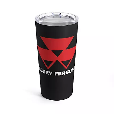 Massey Ferguson Tractor20oz Stainless Steel Tumbler Cup Mug Black • $36.99