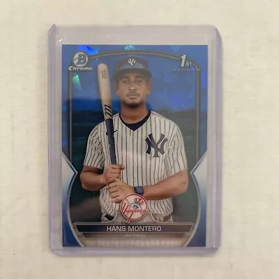 2023 Bowman Chrome Hans Montero 1st Bowman Sapphire Refractor - Yankees • $3.99