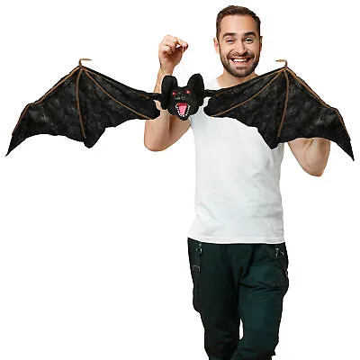 Animated Bat 3.5ft Hanging Led Moving Prop With Sound Halloween Party Accessory • £18.99