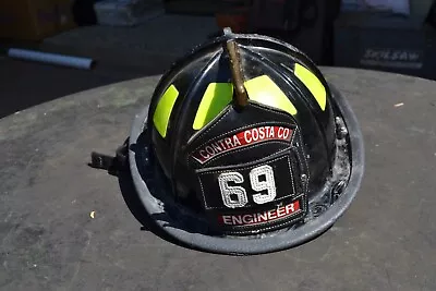 CAIRNS C-TRD FIRE DEPARTMENT HELMET W BADGE CONTRA COSTA • $275.99