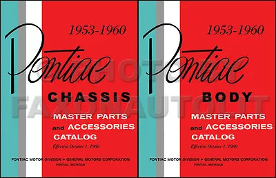 Pontiac Master Part Book 1955 1956 1957 1958 1959 1960 Illustrated Catalog • $74