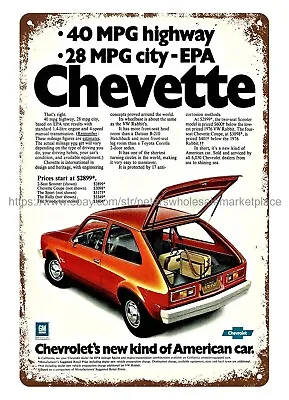 1976 Autos  Hatchback Car Metal Tin Sign Wall Art Wall Decor • $18.95