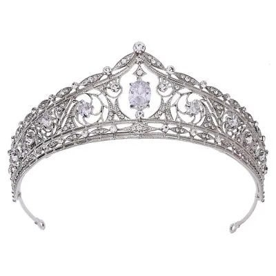 Crystal Wedding Bridal Princess Queen Prom Tiara Crown • £9.29
