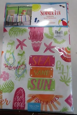 Umbrella Vinyl Tablecloth With Zipper Closure. Sea Sand Sun • $8.99