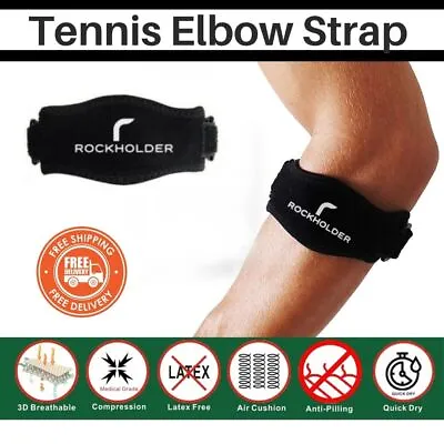 £1.25 • Buy Tennis Elbow Support Brace Strap Gym Arthritis Golfers Sleeve Epicondylitis