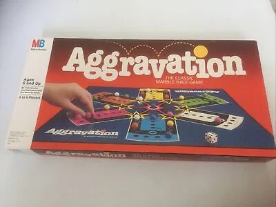 Aggravation: Classic Marble Race Game Board Game Complete 1989 Milton Bradley • $10.99