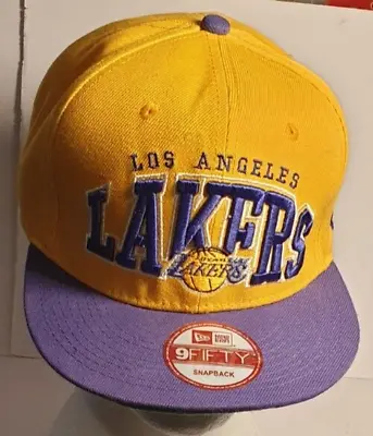 £15.05 • Buy Los Angeles LA Lakers New Era 59FIFTY Snapback Cap Gold & Purple Adjustable Logo