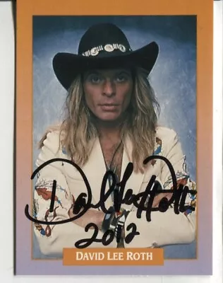 Van Halen DAVID LEE ROTH Signed AUTOGRAPH 9957 • $6