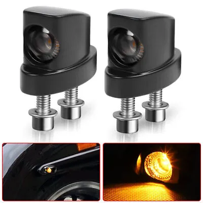 Motorcycle Fender Struts LED Rear Turn Signal Blinker Light Amber For Sportster • $18.98