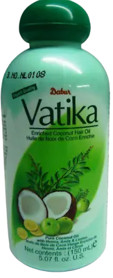 Dabur 300ml / 10.14oz Vatika Coconut Hair Oil With Amla Henna Lemon • $9.95