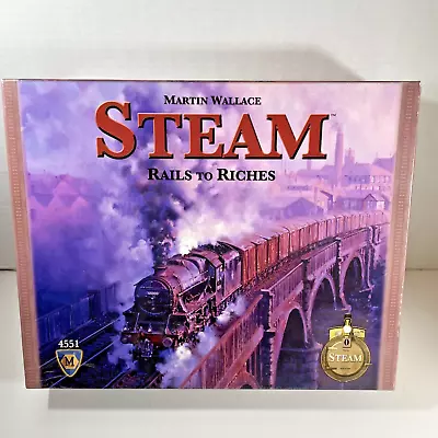 Steam Rail To Riches Board Game Complete 2009 Martin Wallace Mayfair Games 4551 • $18