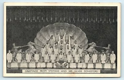 Postcard Steffani And His Silver Songsters Plain Backed  • £2.99