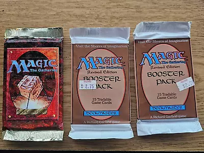 2x MTG Revised Booster Pack Sealed Magic The Gathering Vintage + 1x 4th Edition • $554.95