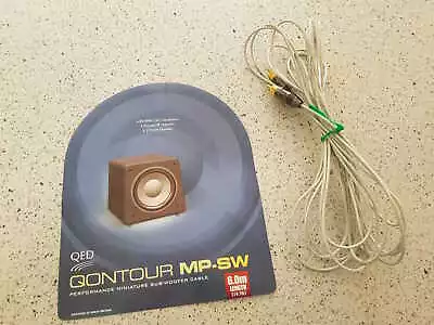 QED Miniture Subwoofer Cable 6m QONTOUR MP-SW-6 OXYGEN COPPER FREE 24ct 2.5mm  • $34.99