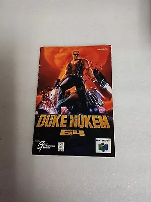 Nintendo 64 N64 Manual Only Duke Nukem 64  • $10