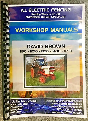 David Brown Repair Manual 1190-1194-1290-1294-1390-1394-1490-1494-1594-1690 • £22.99