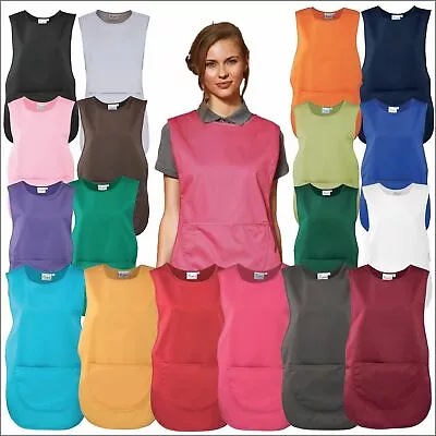 Premier Front Pocket Tabard Ladies Workwear Cleaning Bar Apron Kitchen PR171 • £11.50