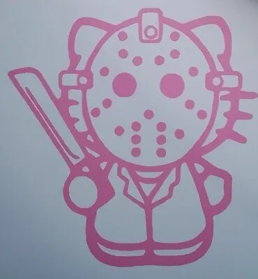 Decal Vinyl Truck Car Sticker - Hello Kitty Jason Voorhees Friday The 13th • $5.01