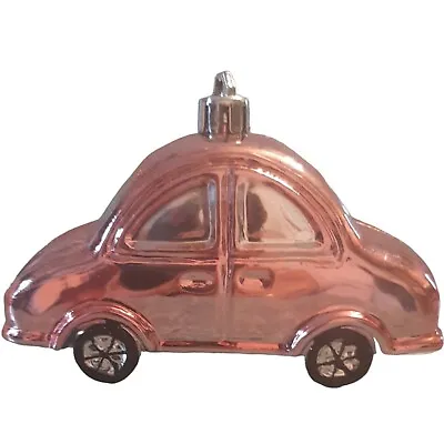 Pink Car VW Bug Christmas Ornament Volkswagen Plastic • $10.49