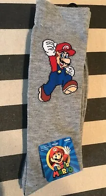 2 Pr Super Mario Crew Socks Men Sz 6.5-12 Magic Mushroom Nintendo Soft NWT  • $14.43
