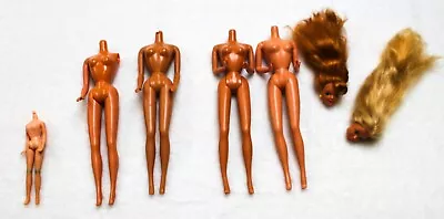 TLC Barbie Parts Lot 4 Bodies 2 Heads 1 Topper Dawn Body Vintage For OOAK • $14.95