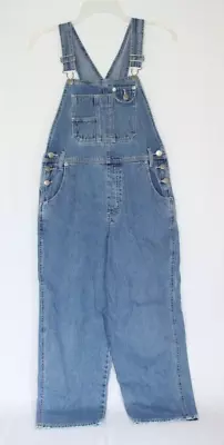 Vtg Arizona Jean Co Womens Denim Bib Overalls Sz M Wash Fade Cotton Pockets • $21.99