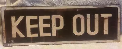 KEEP OUT! Vintage Look Rustic Metal Sign Chic Retro 106180035059 • $8.88