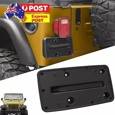 Car Exterior Styling Rear License Plate Holder For Jeep Wrangler TJ 1997-2006 • $33