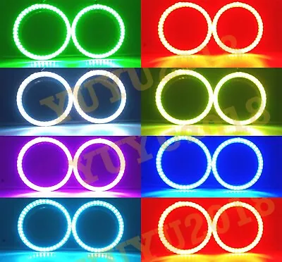 3.54'' 90mm LED Halo Ring For Car Motorcycle Headlight Fog Light-2pcs Retrofit • $33.29