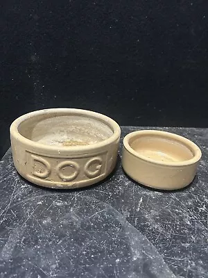 Vintage Ceramic Mason Cash & Co Ltd Dog/Cat Water/Feeding Bowls X2 • £10