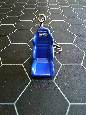 Blue Jdm Bride Racing Bucket Seat Keychain Keyring * • $15
