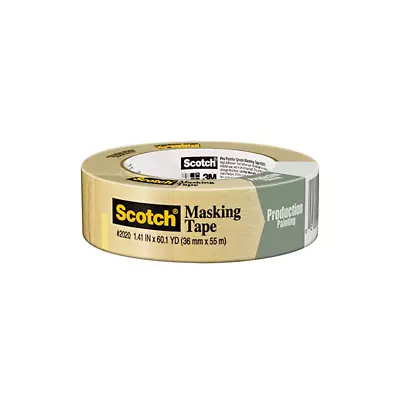  Scotch® General Purpose Masking Tape 2020-36A 1.41 In X 60.1 Yd (36 Mm X 55 M) • $7.25