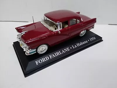 REPAINTED Maroon 1/43 1956 FORD FAIRLANE LHD  Similar Shape To Our CUSTOMLINE  • $65