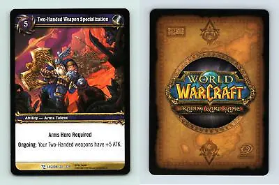 2-Handed Weapon Specialization #122 March Of The Legion Rare Warcraft TCG Card • $2.09