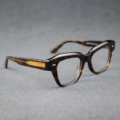 Retro Acetate Thick Eyeglasses Frames Recessed Reading Glasses Men Women 22320 • $28.04