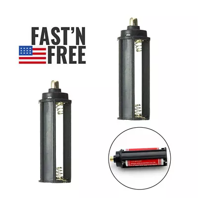 2pcs 3 AAA Battery Case Box Cylindrical Plastic Holder For LED Flashlight Torch • $5.99