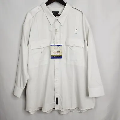 NEW 5.11 Tactical Mens Uniform Work Shirt White Size 4XL / Reg • $34.99